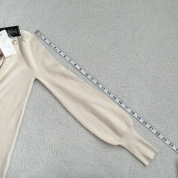 NWT! Ralph Lauren Ribbed Turtleneck Sweater Cream Size XS - Picture 7 of 8